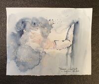 Tiziana Sartorati, "Saluto", Acquerello